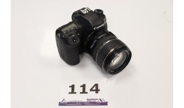 Digitale fotocamera CANON, type 80D + lens EFS 17-85mm, zonder batterij/lader, werking niet gekend